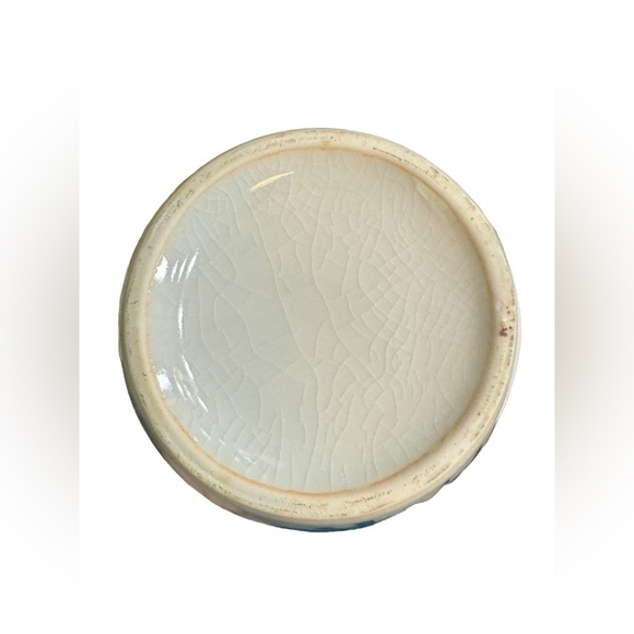 Vintage Cracked Porcelain Lidded Ginger Jar Vase - Picture 11 of 12